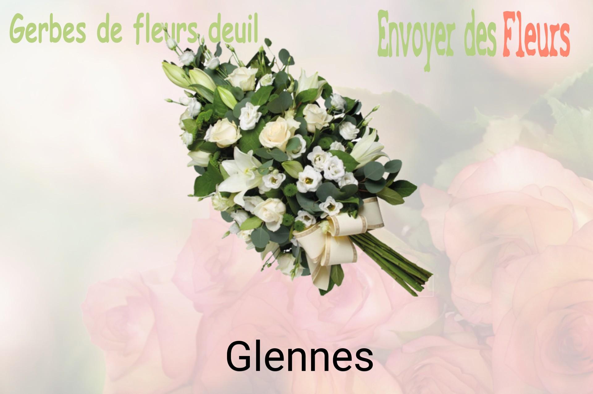 Gerbe de fleurs de deuil livrée à Glennes